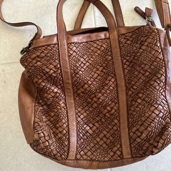 Leather tote in good condition with strap, Bags, Gumtree Australia  Cambridge Area - Wembley