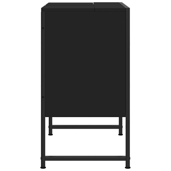 Bathroom Sink Cabinet Black 60x33x60 cm Engineered Wood62863373792385111