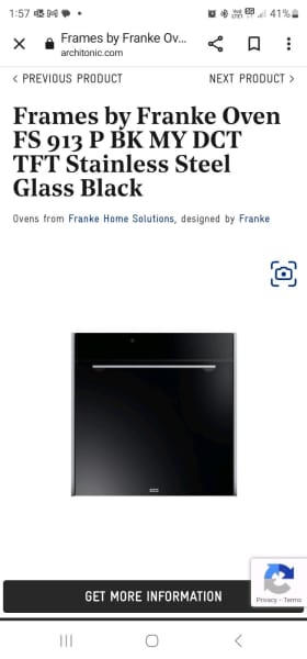 Franke Framless 60cm Pyro self Cleaning Brand New630221794304021114
