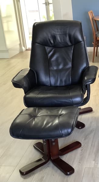 bjorn recliner chair and stool