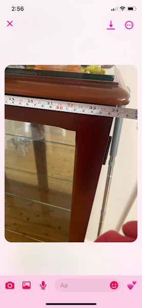 Vintage Queen Anne display cabinet62863382161409112