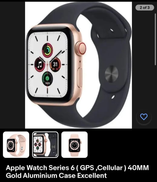 Apple watch series 6 online gps 40mm gold aluminium