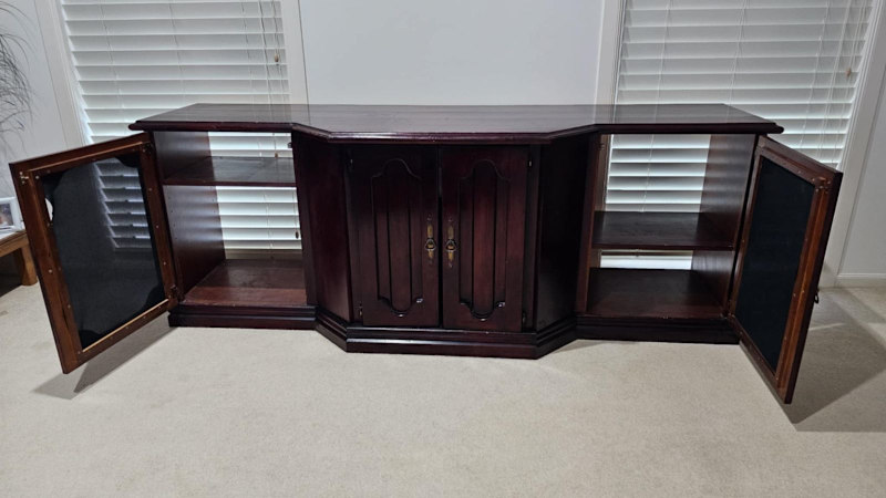 TV unit rose wood with drawers62863839672963112