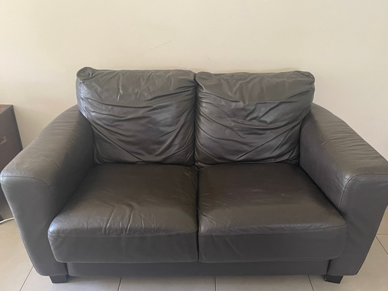 2 Seater Chocolate Brown Nick Scali Leather Lounge62863379783042112