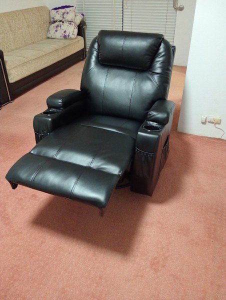 Advwin Recliner Massage Chair Sofa Black 62863382045443111
