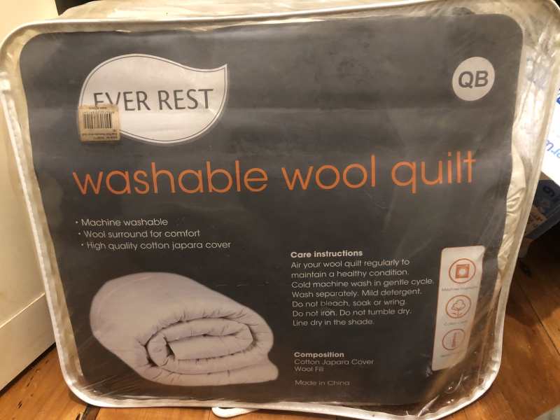 ever rest washable wool quilt