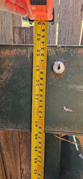 Steel heavy mail box with lock - KALEEN63011558544513112