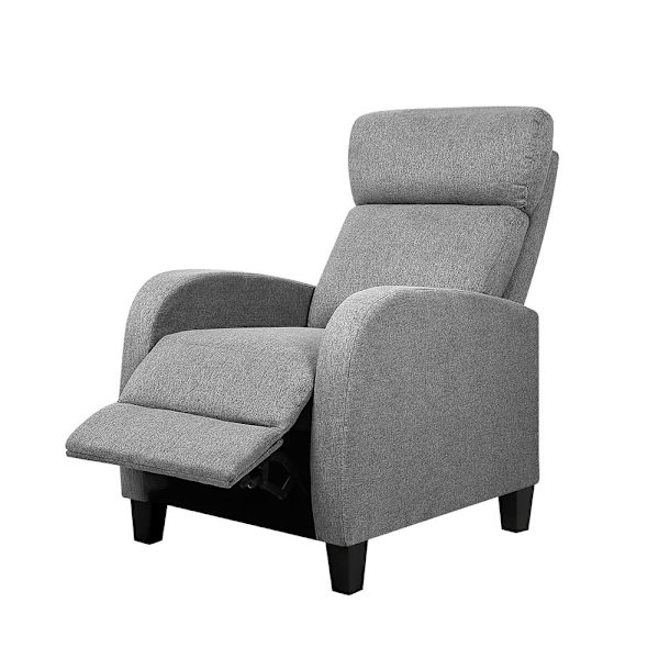 Fabric Reclining Armchair - Grey62863378910082113