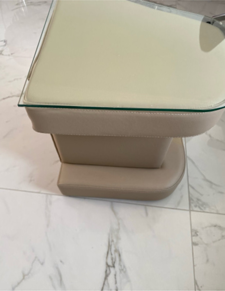 2 side tables - 2 side tables& toughened glass top $8062863384720131111