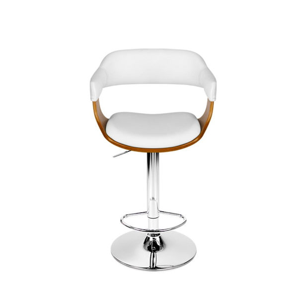 Bar Stools Gas Lift Leather w/Armrest White62865820910209111