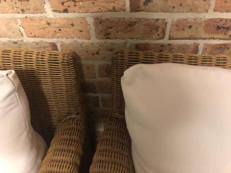 Solid Wicker Cane Lounge 2 seater 2 single armchairs scotch guarded62863410400643114