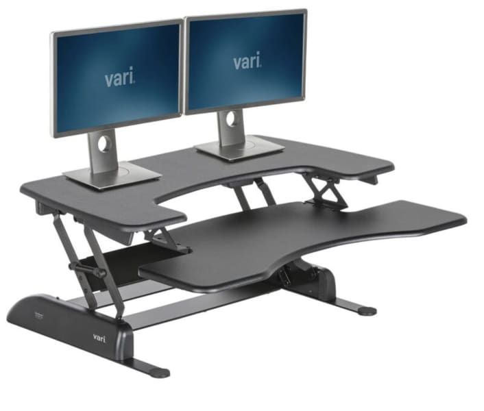 convert standard desk to standing