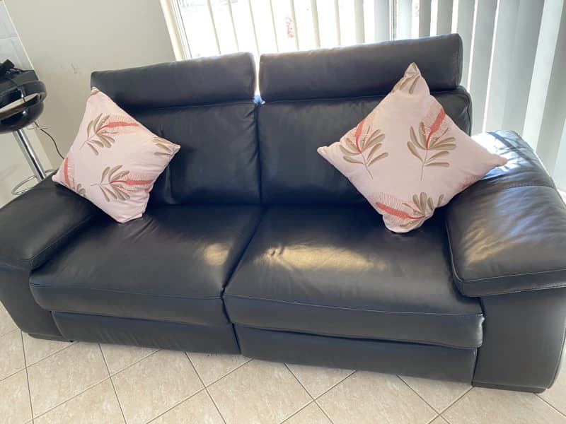 Black Leather Recliner Sofa Gumtree Matttroy