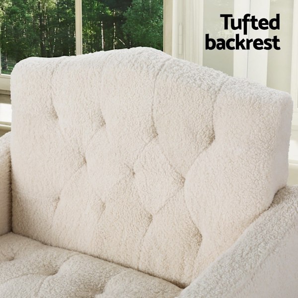 Armchair Boucle Beige Nicole62863409015554114