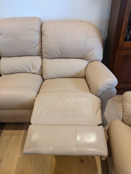3 seat sofa (2 reclining) and 2xreclining chair leather set62863407354882112