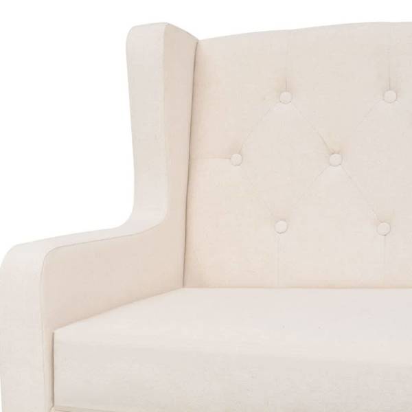 Armchair Cream White Fabric62866849443842113
