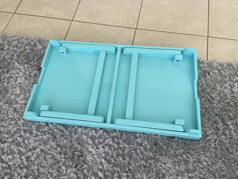 Stylish fold away table for bed, garden, etc. VGC RRP $8062863384499203112