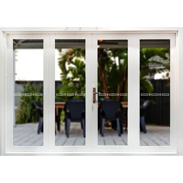Aluminium 4 Panel Bi Fold French Door - Black, White, Timber Effect63011558909059111