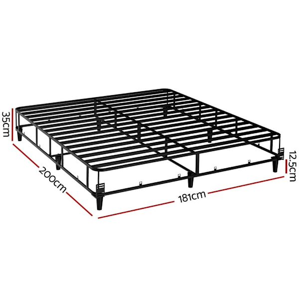 Bed Frame King Size Metal Grey MASON62863409919105113