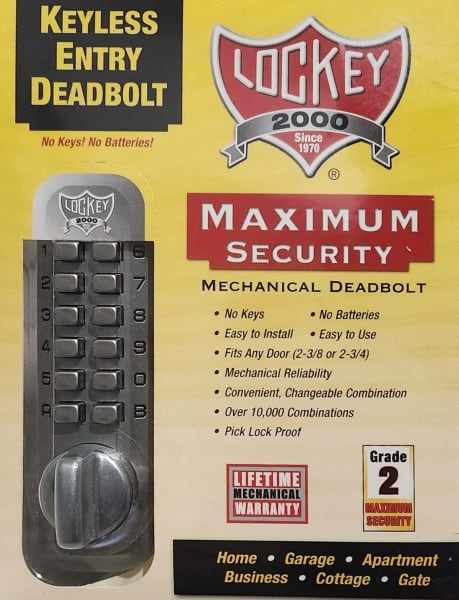 NEW LockeyUSA M210 Mechanical Keyless Deadbolt HIGH QUALITY DURABLE63007687301251113