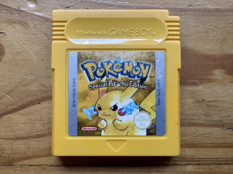 Pokemon Yellow Pikachu Edition for Original Gameboy