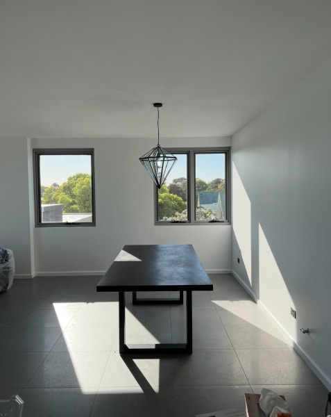 Concrete dining table 62863412277634111