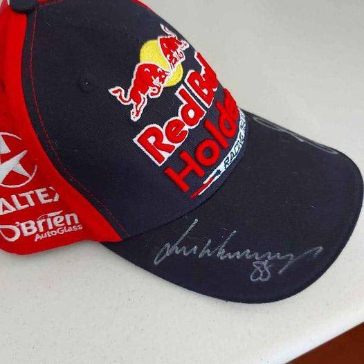 signed red bull cap