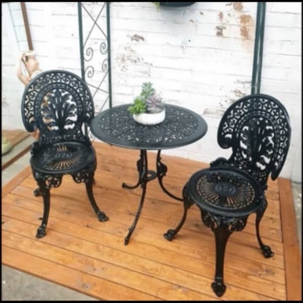 cast iron table and chairs gumtree