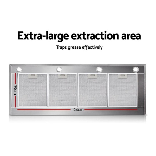 Commercial BBQ Rangehood 1500mm - Silver63016061256066114