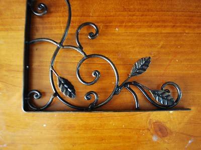 New A pair of Iron Scroll Leaf Shelf /Corner /Wall Bracket63439220035970111