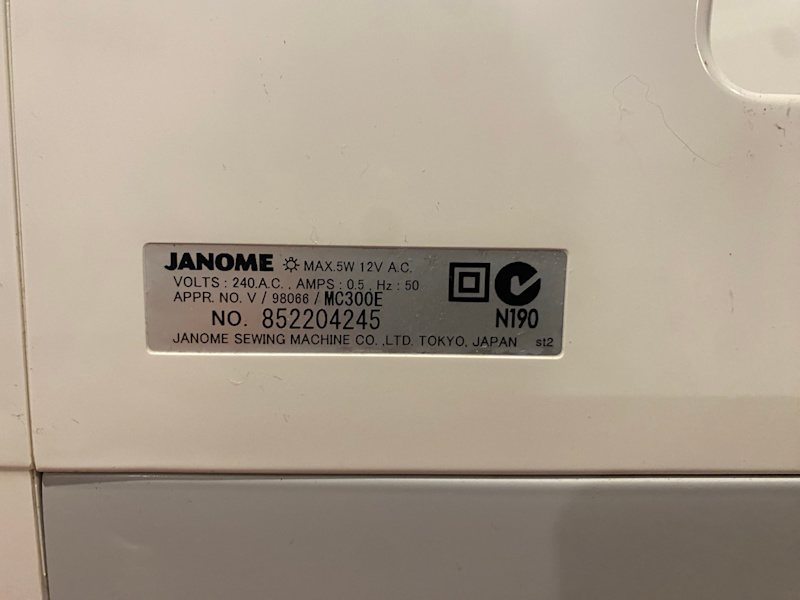 Janome Embroidery Machine63612125765763112