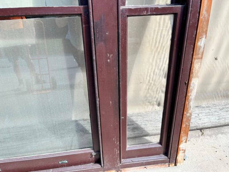 Timber Framed Single Sash Window w/ Fly Screen - 1595mm High x 1890mm63006328527489114