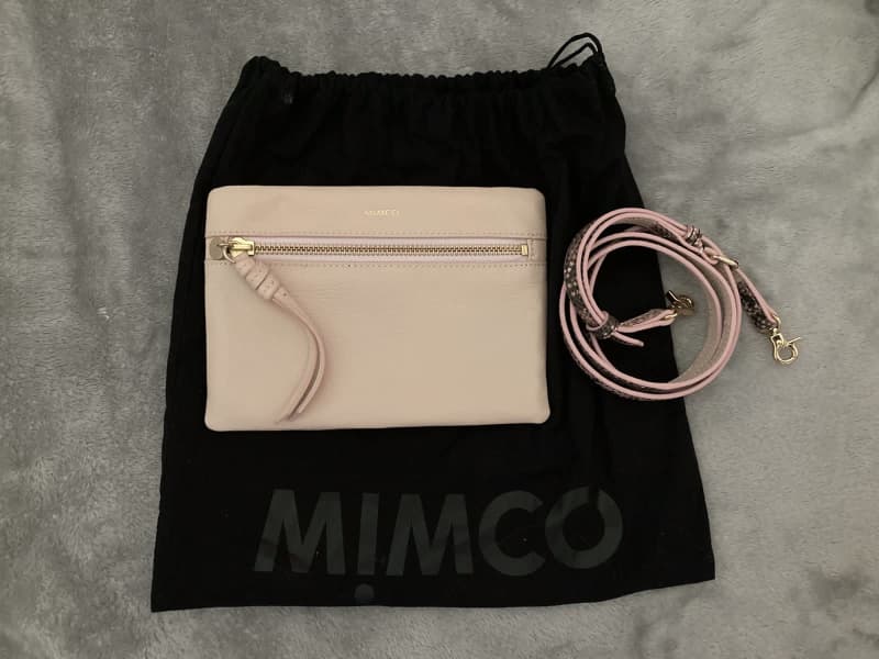 almond color ALDO crossbody FASHON purse/clutch w/security wrist clasp