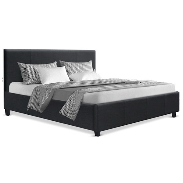 ELIN Modernistic Bed frame with Upholstered Headboard - Queen Size, Ch62863373430529111
