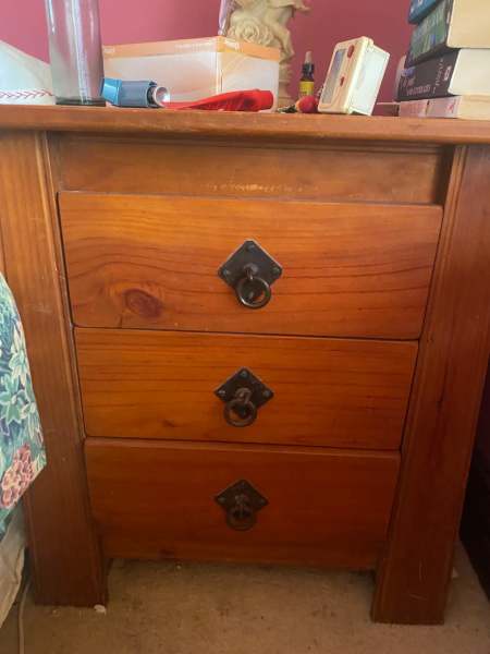 Wood Bedside Table x 2 $10062864723526529116