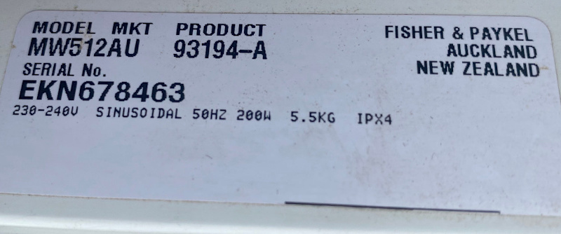 5.5 kg  top load Fisher and paykel63021729035137113