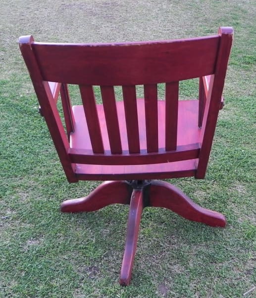 Retro With Swivel And Adjustable Seat  Wooden Captains Chair 63437624692227112