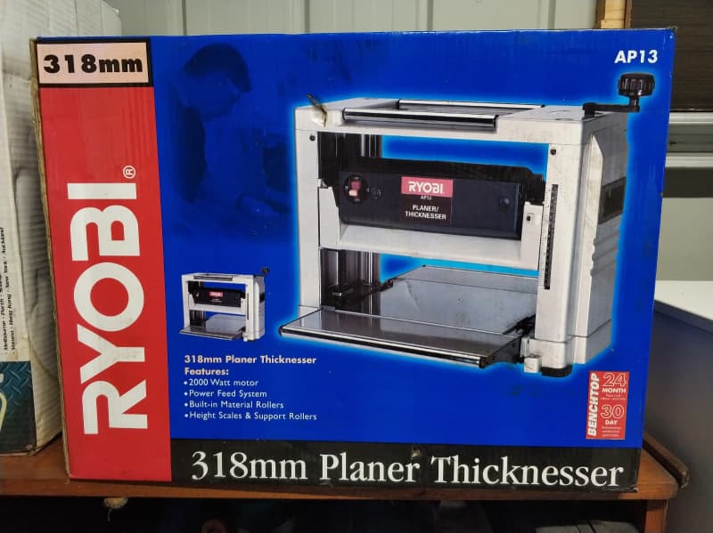 RYOBI 318mm Planer Thicknesser (AP13) With Roller Stand Power Tools