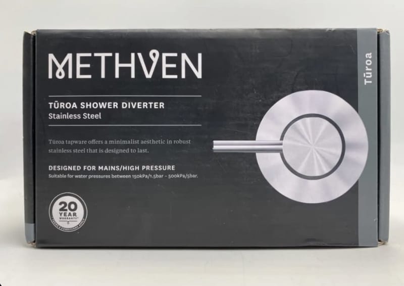 Wall shower & bath diverter- Methven Turoa (RRP:$289)63439105501826111