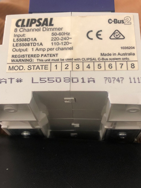C- Bus Clipsal L5508D1A. $50063011558140930114
