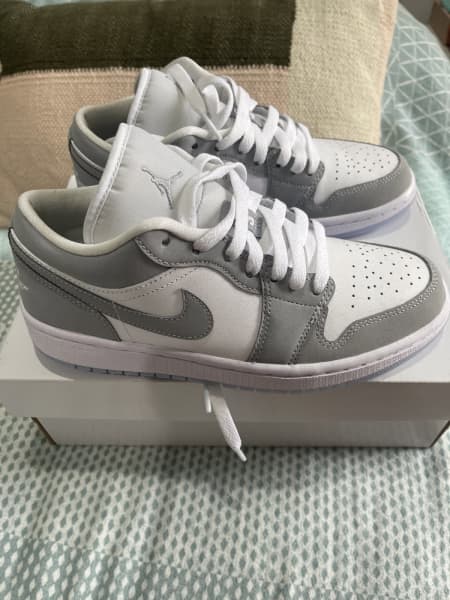 Air Jordan 1 Low White Wolf Grey dc0774-105 (M)US12