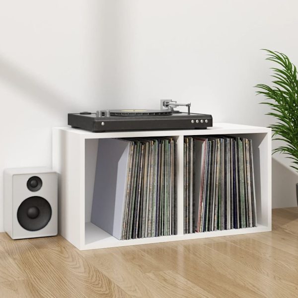 Vinyl Storage Box White 71x34x36 cm Engineered Wood62863374557826114