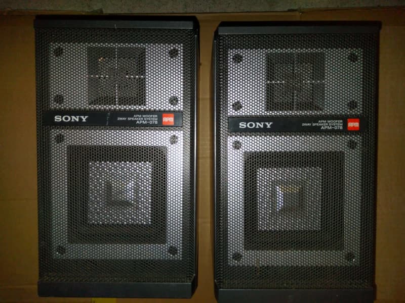 Sony APM 078 2 Way speakers Japan 1980 Speakers Gumtree