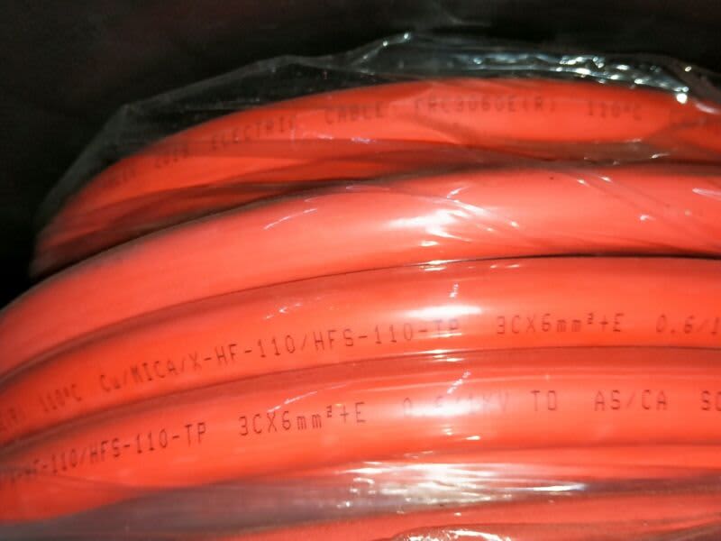 Electra 30metres of 6mm 2 core and earth Fire Rated Cable BRAND NEW63440109833345113