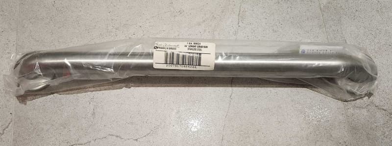 NEW 24 inch BRUSHED STAINLESS BATH GRAB BAR 1-1/2 inch63007741244546112