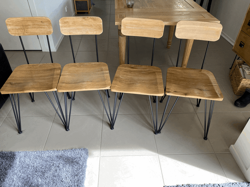 heavy duty oak dining chairs