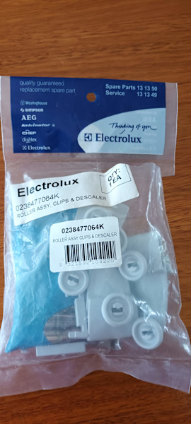 Electrolux diswasher 0238477064K rollers for upper basket63443029503363110