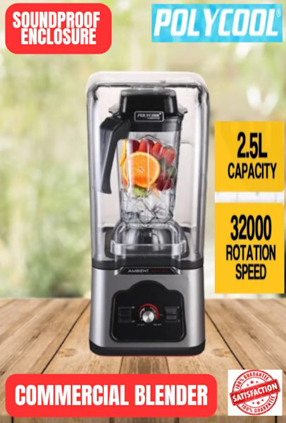 Commercial Blender Quiet Enclosed Powerful 2.5L - Limited Stock630190783217951128