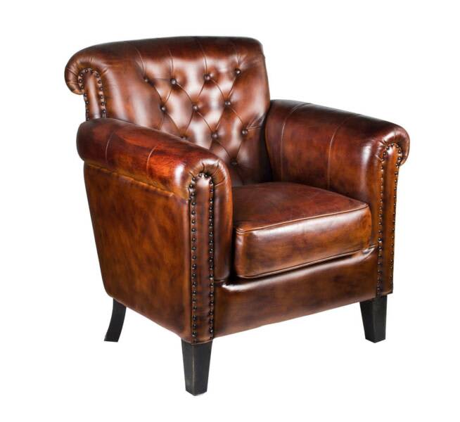 A pair of vintage Leather Gentlemen's  club armchairs62863383669633111