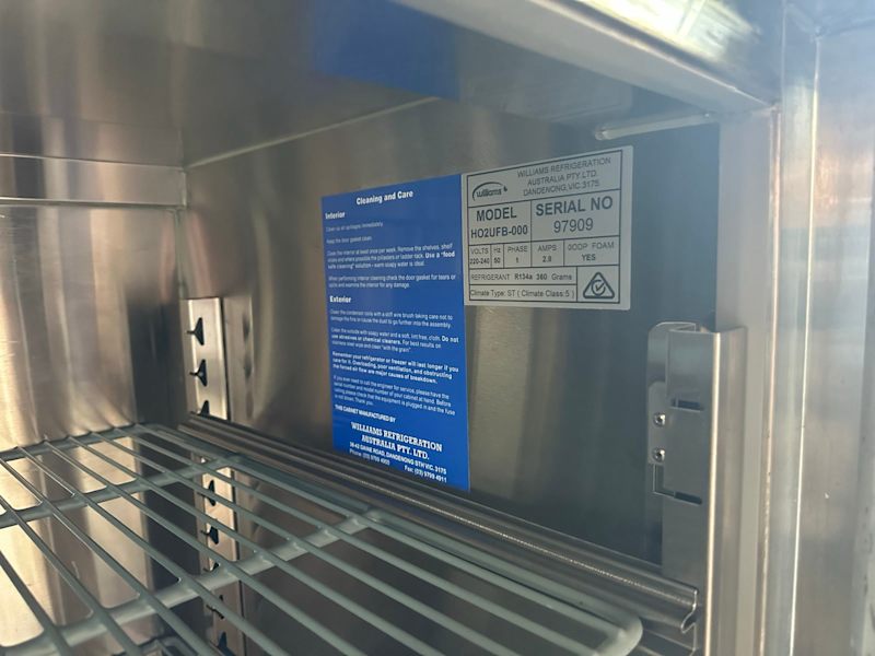 Industrial Williams double door bench fridge 63016484823809113
